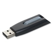VERBATIM Store 'n' Go V3 USB 3.0 Drive, 8 GB, Black/Gray 49171